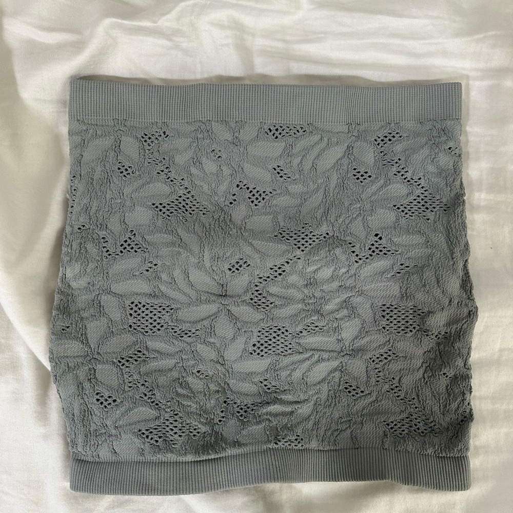 Tilly's Gray Lace Mini Tube Top (NWT)